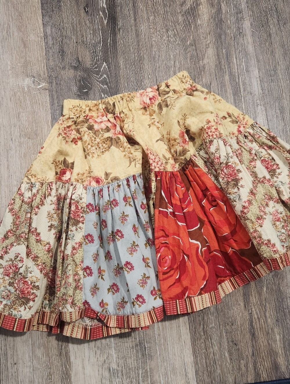Matilda Jane Clothing Patchwork Skirt Sz 6